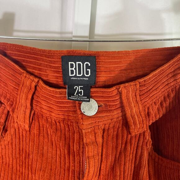BDG Corduroy Cabincore Retro Pants - Women Size 25 - Rust - Picture 4 of 5